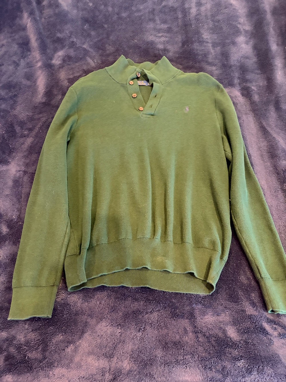 Polo Ralph Lauren Green Knit Pullover Sweater – Size Large